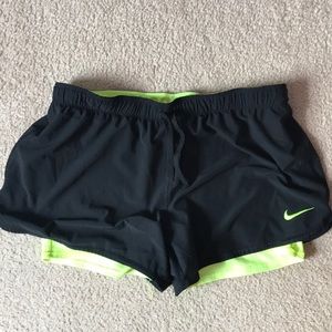 nike women's dry crew running shorts
